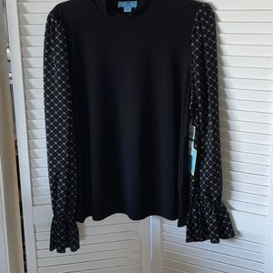 CeCe long sleeve top, NWT size L